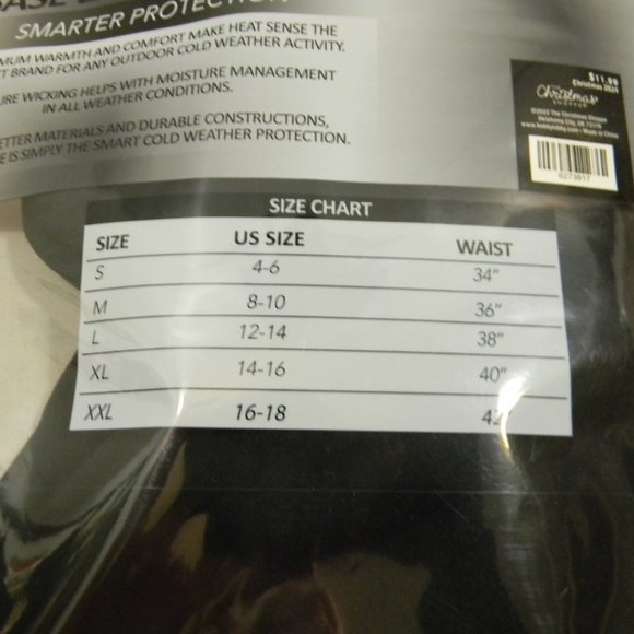 Heat Logic women’s Thermal Base Layer Pants and Top Black Sz S NWT - Picture 4 of 4